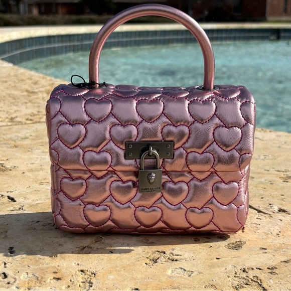 NWT Kurt Geiger Mini Brixton Heart Crossbody - Picture 4 of 12